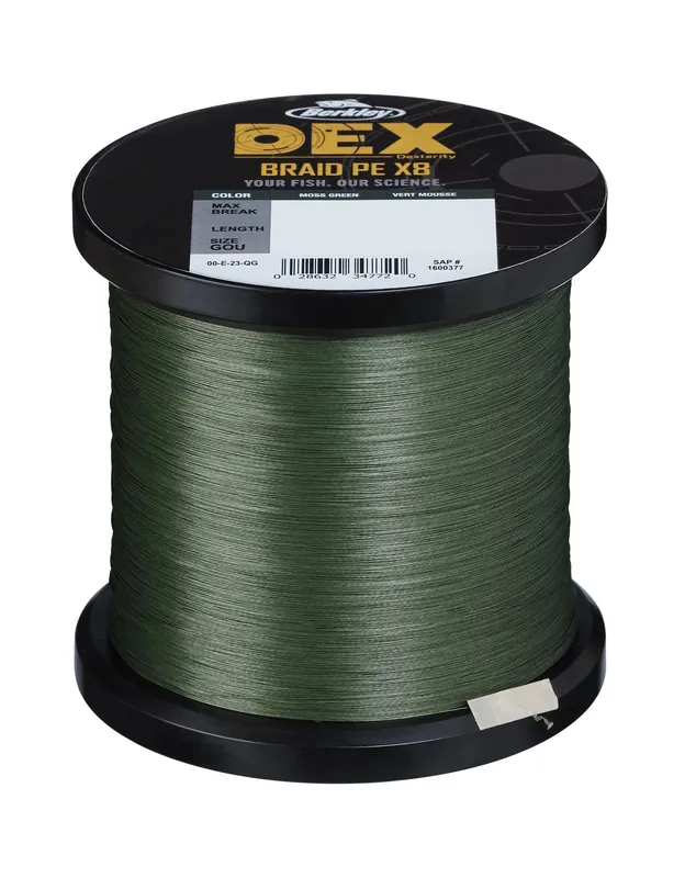 Voordeelprijs Berkley Dex X8 Gevlochten Lijn Moss Green 3000m 0.04mm / 4.1kg