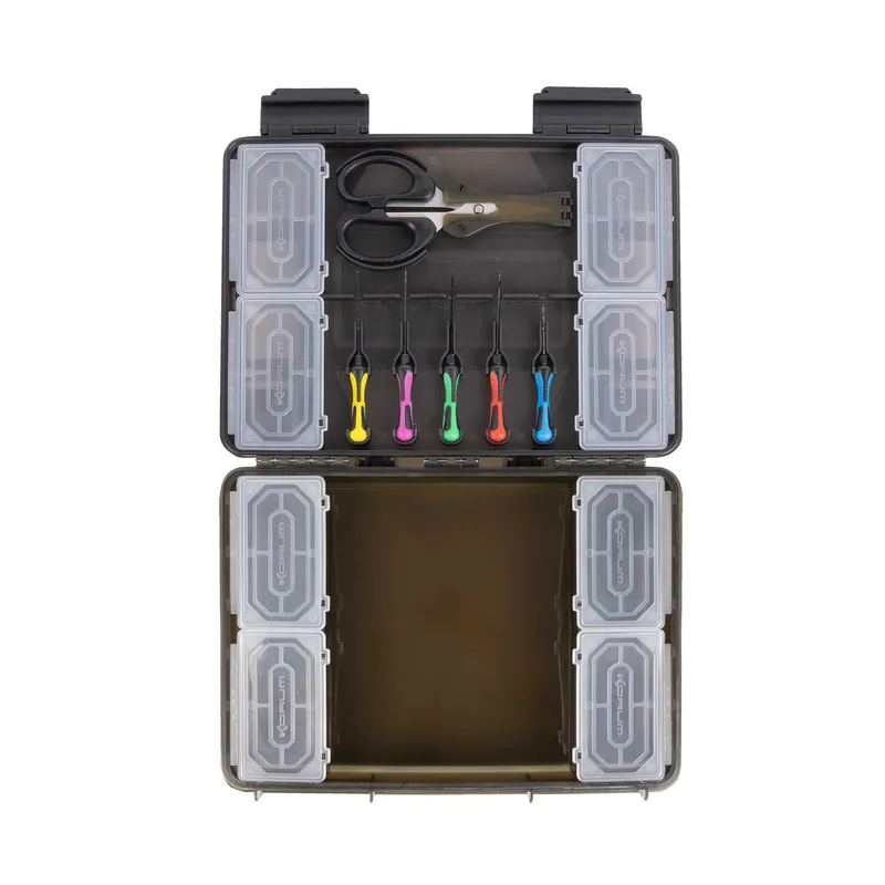 Korum Slim Blox Loaded Tacklebox (Incl. 6 Baiting Tools!) Express Levering