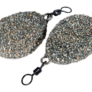 Ultimate Flat Pear Swivel Dark Gravel Karperlood (2 stuks) 99g Aanbieding