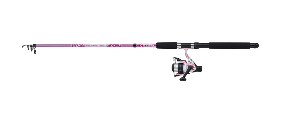Merkproduct Mitchell Tanager Pink Camo II Telescopische Spin Combo 2.40m (10-30g)