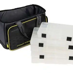 Direct Verzonden Matrix Ethos Feeder Case Witvistas (Incl. 3 tackleboxen)