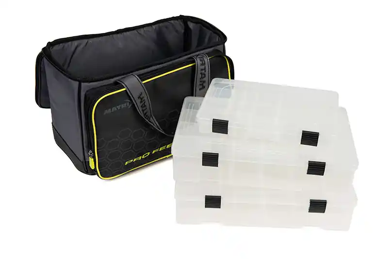 Direct Verzonden Matrix Ethos Feeder Case Witvistas (Incl. 3 tackleboxen)