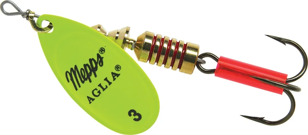 Direct Beschikbaar Mepps Aglia Spinner Fluo Chartreuse 10g