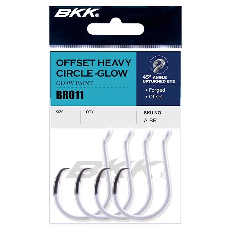BKK Glow Heavy Circle Hooks 6/0 (6pcs) Actieprijs