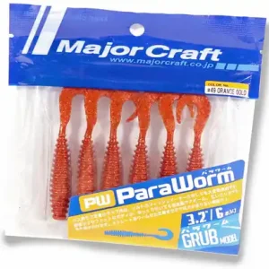 Major Craft ParaWorm Grub 2.3" / 5.8cm (7pcs) Uitverkoop