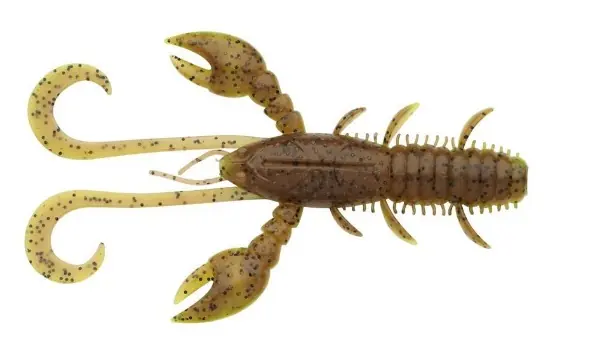 Superprijs Berkley Hollow Craw Softbait 10cm UV (8 stuks) Dark Cray