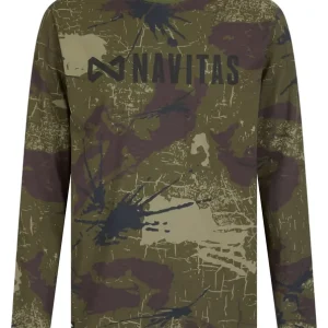 Alleen Vandaag Navitas Identity Camo Long Sleeve Tee Vis Shirt XXXL