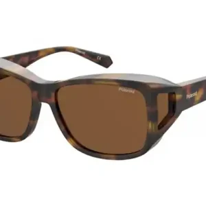 Polaroid PLD 9016/S Suncover Overzet zonnebril Black frame / grey glasses Superprijs