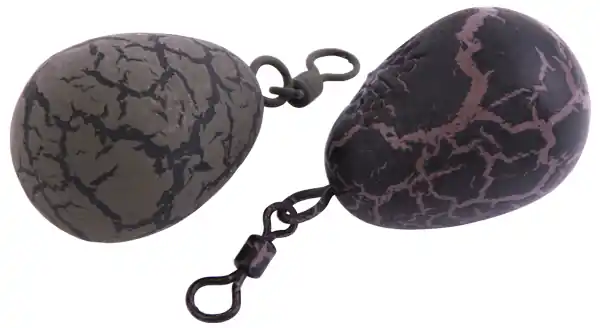 Ultimate Camo Pear Swivel Lead - 2 stuks 57g Hete Deal
