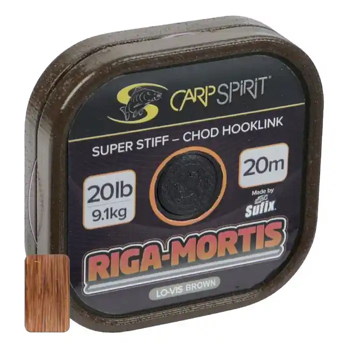 Lage Kosten Carp Spirit Riga Mortis Brown Onderlijnmateriaal 20m 15lb