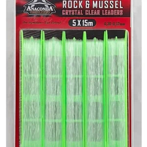 Anaconda Tapered Rock & Mussel Invisible Leaders 15m (5 stuks) 0.33-0.57mm / 6.3-16.1kg Koop Online