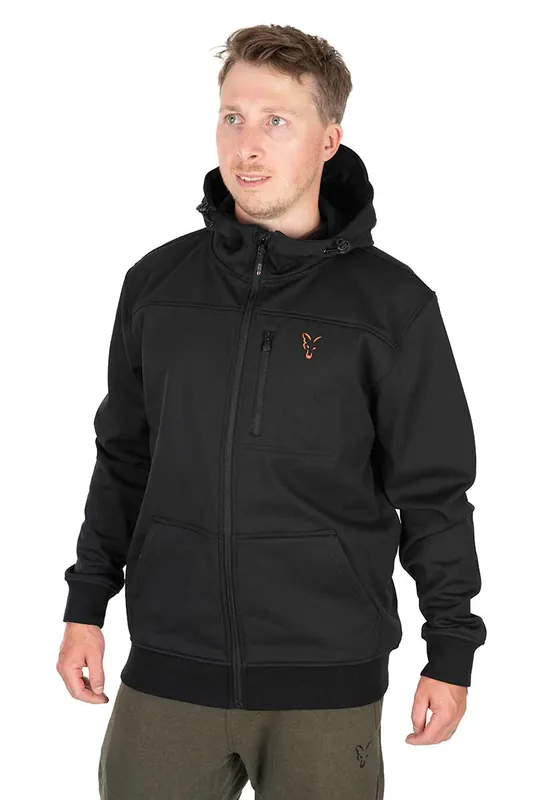 Fox Collection Soft Shell Jas Black/Orange XXL Lage Prijs
