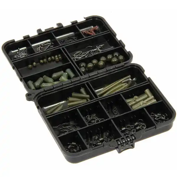 Angling Pursuits Carp Rig Accessory Box met 175 stuks end-tackle Bestel Nu