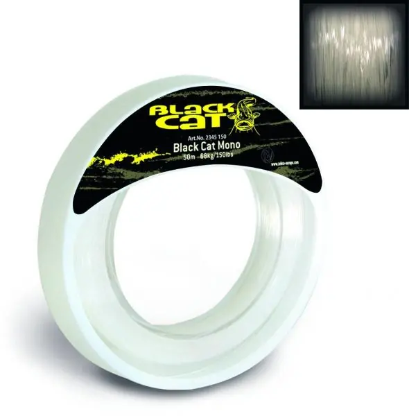 Aanbieding Black Cat Mono Leader 50m 1mm