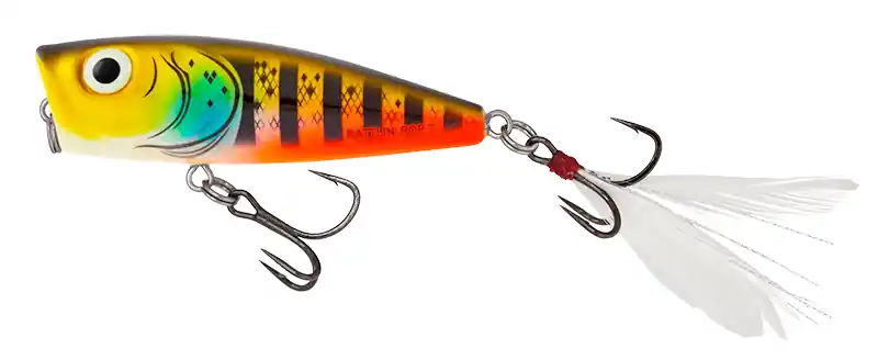 Veilige Betaling Salmo Rattlin Pop 7cm Surface Popper Clear Golden Prey