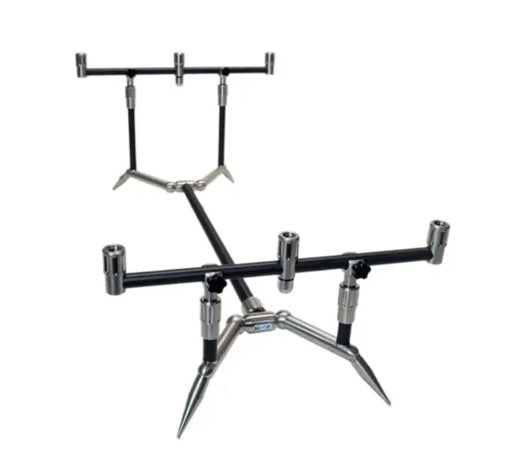Shop Nu Summit Tackle Low Pro Adjustable Pod 3 Rod Black Edition
