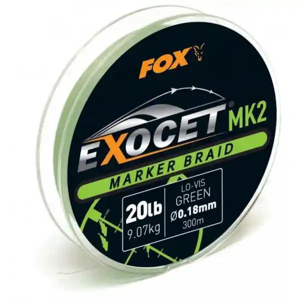 Alleen Vandaag Fox Exocet MK2 Braid 0,18mm Marker Braid (Green)
