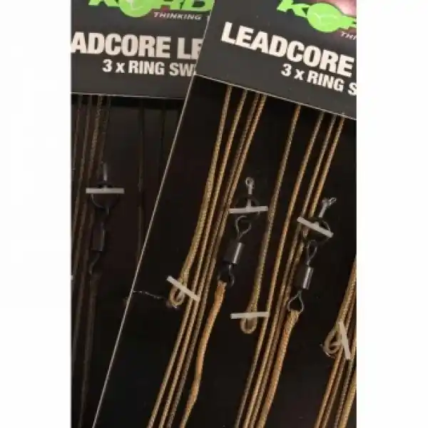 Beperkt Aanbod Korda Leadcore Leaders Ring Swivel Weed