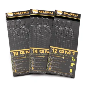 Weekendaanbieding Guru QM1 Speedstop Ready Rigs Witvis Onderlijn 10cm (8 stuks) 10