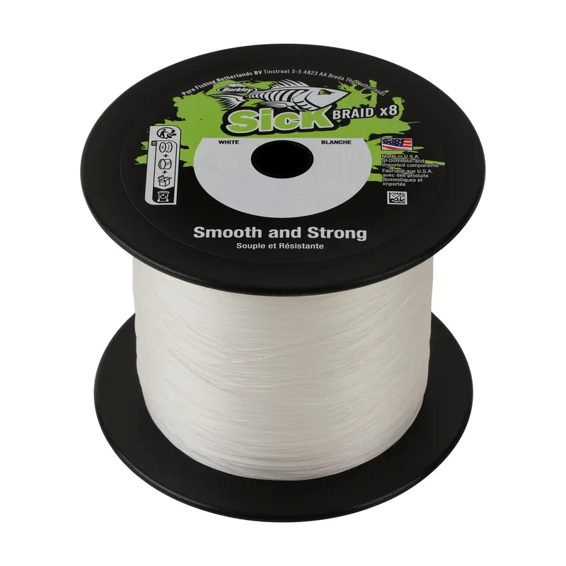 Hoge Kwaliteit Berkley Sick Braid Gevlochten Lijn White 2000m 0.19mm / 18kg