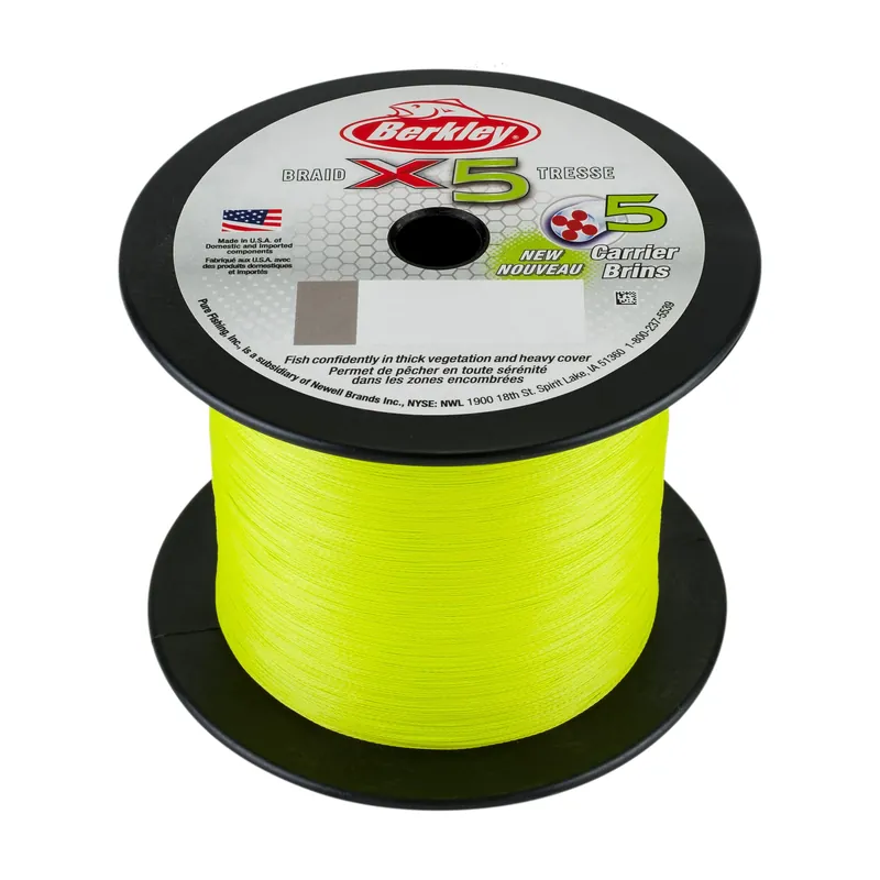 Premium Berkley x5 Gevlochten Lijn Flame Green 2000m 0.08mm (7.6kg)