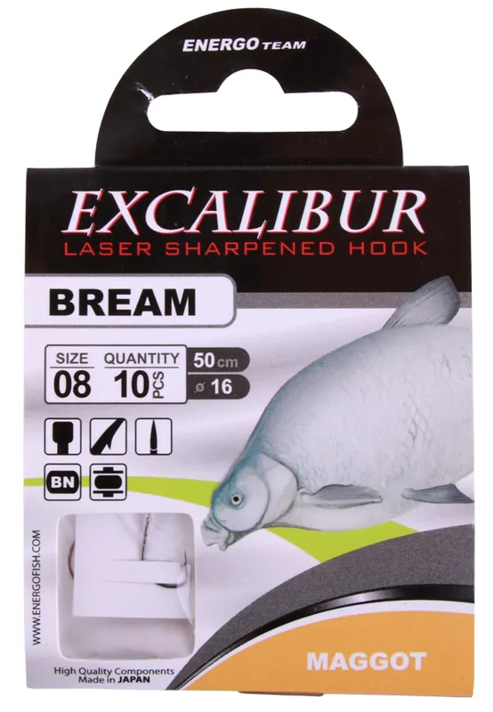 Beperkt Aanbod Energo Excalibur Bream Maggot Onderlijnen 10