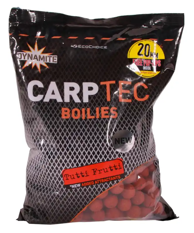 Koop Vandaag Dynamite Baits Carptec Tutti Frutti Boilies (1.8kg) 15mm