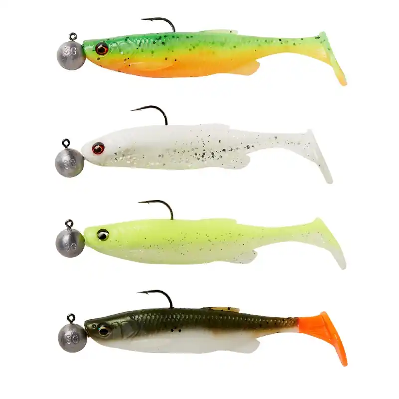 Shop Nu Savage Gear Fat Minnow Shad 7,5cm + 7,5g Mix (4+4pcs) Clearwater Mix