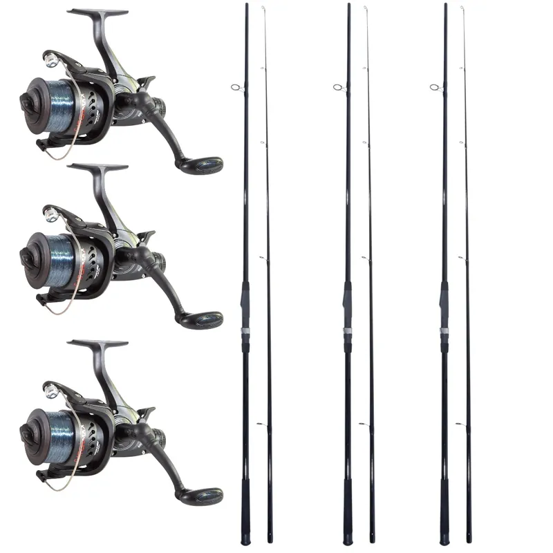 3x Catchmax Carper + 3x Catchmax 5000FR (Karperhengels + Vrijloopmolens) Beste Prijs