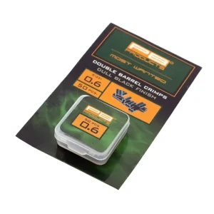 PB Products Double Barrel Crimps Dull Black 5mm (50 stuks) 0.80mm Korting