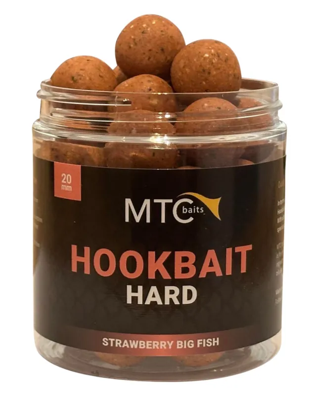MTC Baits Strawberry Big Fish Hookbait Hard 16mm Alleen Vandaag