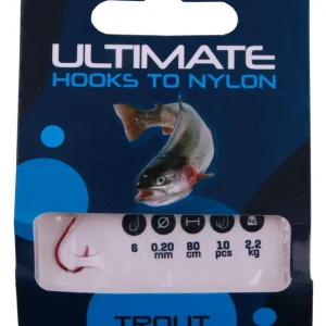 Ultimate Forel Onderlijnen 10 stuks size 6 0.20mm Direct Verzonden