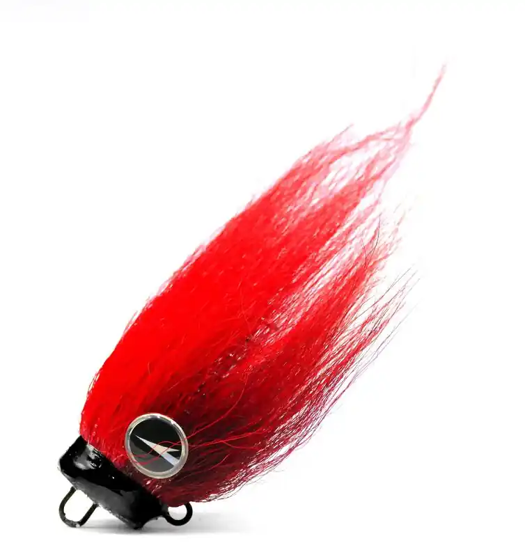 Speciale Aanbieding VMC Mustache Rig Red Hot Loodvrije Bucktail Jighead 11g