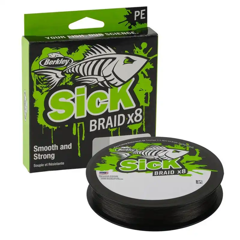 Berkley Sick Braid Black Gevlochten Lijn (270m) 0.06mm (5.4kg) Op = Op