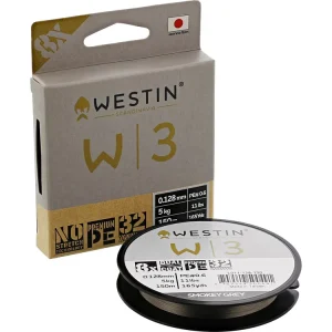 Westin W3 8 Braid 150m Smokey Grey Gevlochten Lijn 0.165mm/7.9kg Laatste Kans