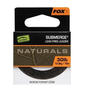 Veilige Betaling Fox Edges Naturals Submerge Leader (10m) 30lb (13.6kg)