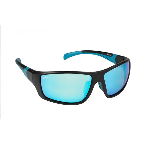 Rechtstreeks Van De Fabrikant Salmo Wrap Eyewear Black / Grey Ice Blue Lens
