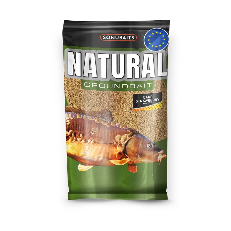 Sonubaits Natural Carp Strawberry Groundbait (1kg) Dagaanbieding