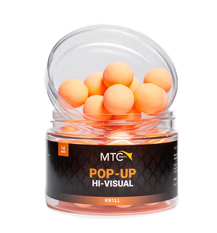 MTC Baits KR1LL Pop-Ups Hi-Visual 14mm Veilige Betaling
