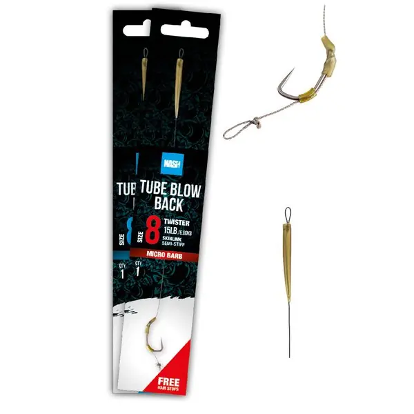 Voordeelprijs Nash Tube Blow Back Rig Barbless 4