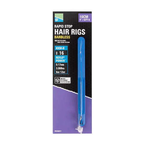 Rechtstreeks Van De Fabrikant Preston KKM-B Mag Store Rapid Stop Hair Rigs 10cm (8pcs) 12