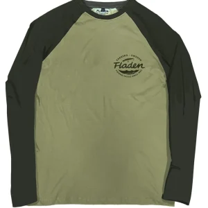 Fladen T-Shirt Long Sleeve Duo Green Pike L Beperkt Aanbod