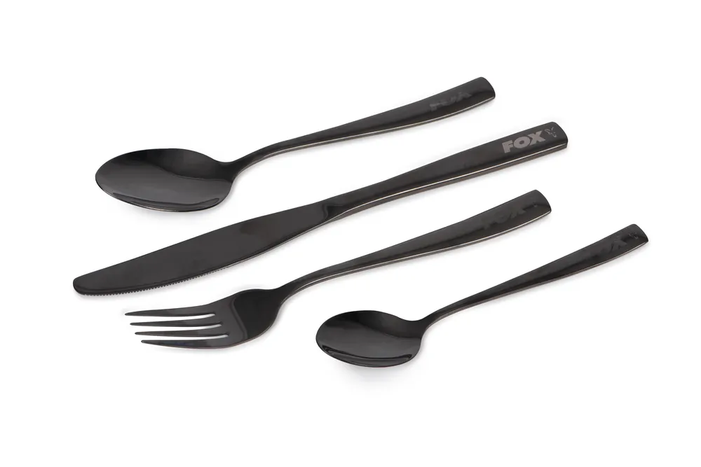 Rechtstreeks Van De Fabrikant Fox Cookware Black Stainless Cutlery Set (4pcs)
