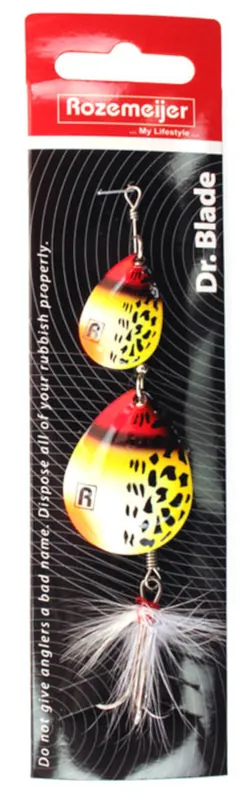 Rozemeijer Dr. Blade Tandem Spinner #3 & #5 (10g) Speckled Hot Pike Meest Verkocht
