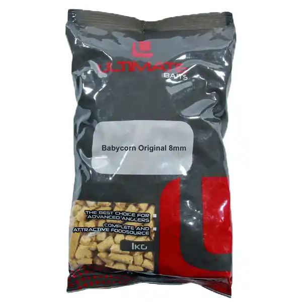 Ultimate Baits Babycorn 8mm 1kg Fish Beperkt Aanbod