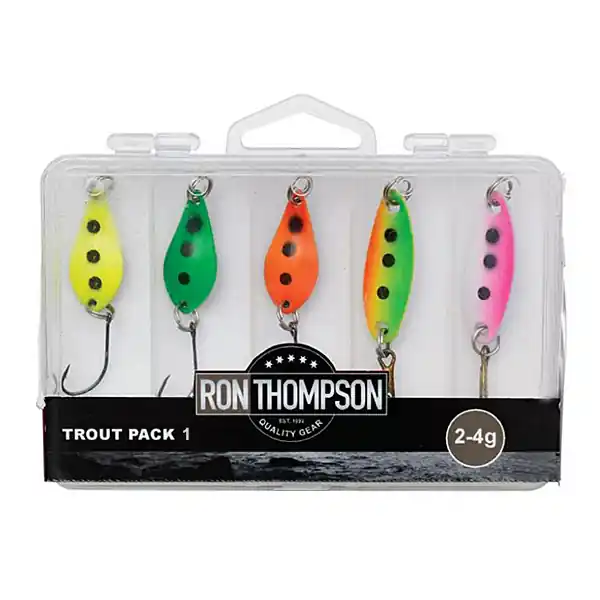 Express Levering Ron Thompson Trout Pack in Box, 5 pcs Trout Pack 4