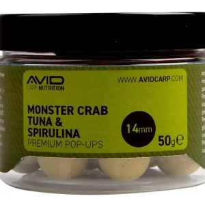 Voordeelprijs Avid Monster Crab-Tuna & Spirulina Pop Ups 14mm (50g)