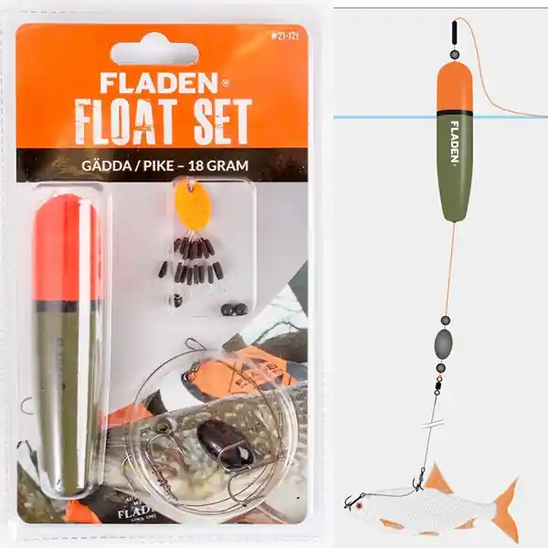 Hoge Kwaliteit Fladen Doodaas Float-set Pike 14gr