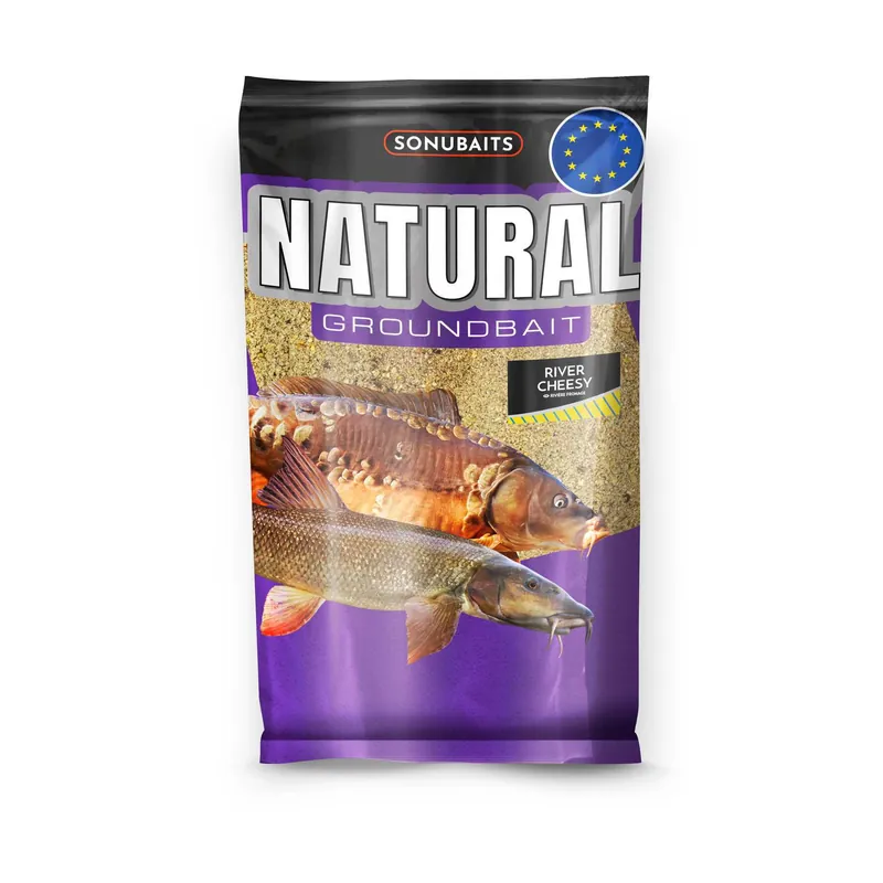 Veilige Betaling Sonubaits Natural River Cheesy Groundbait (1kg)