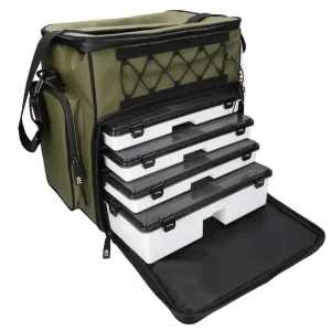 Voordeelprijs Daiwa D-Vec WP 500 Tackle Box Rucksack XL (Incl. 4 Tackleboxen)